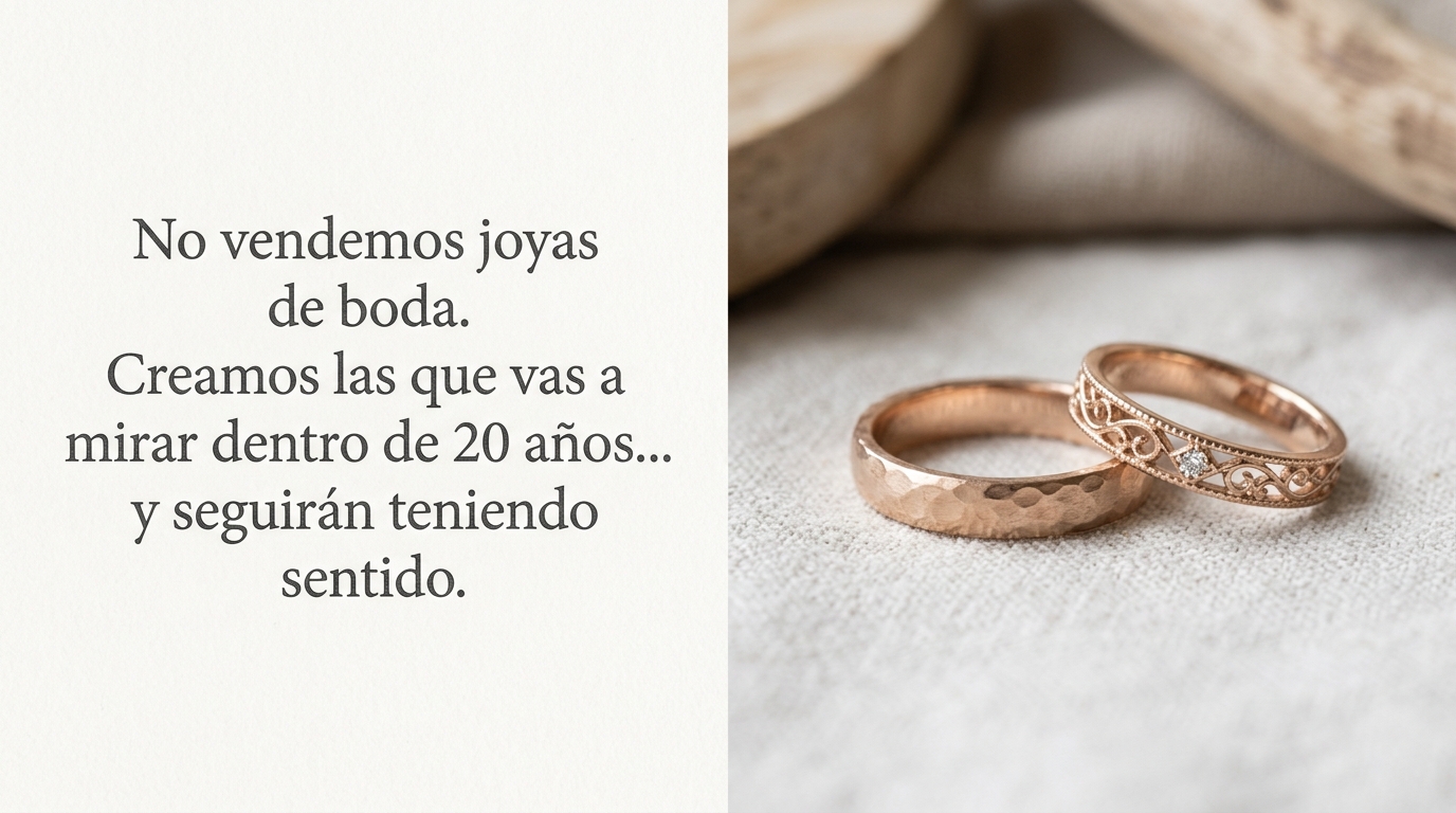 Detalle de joyeria dorada artesanal